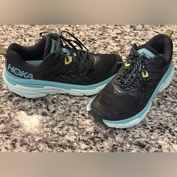 Hoka One One Shoes - Hoka One One Women's Black and Teal Athletic Shoes